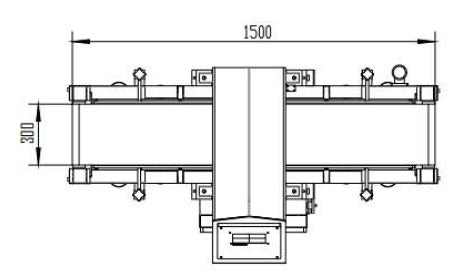 Metaaldetector fd-3020 bovenaanzicht schema