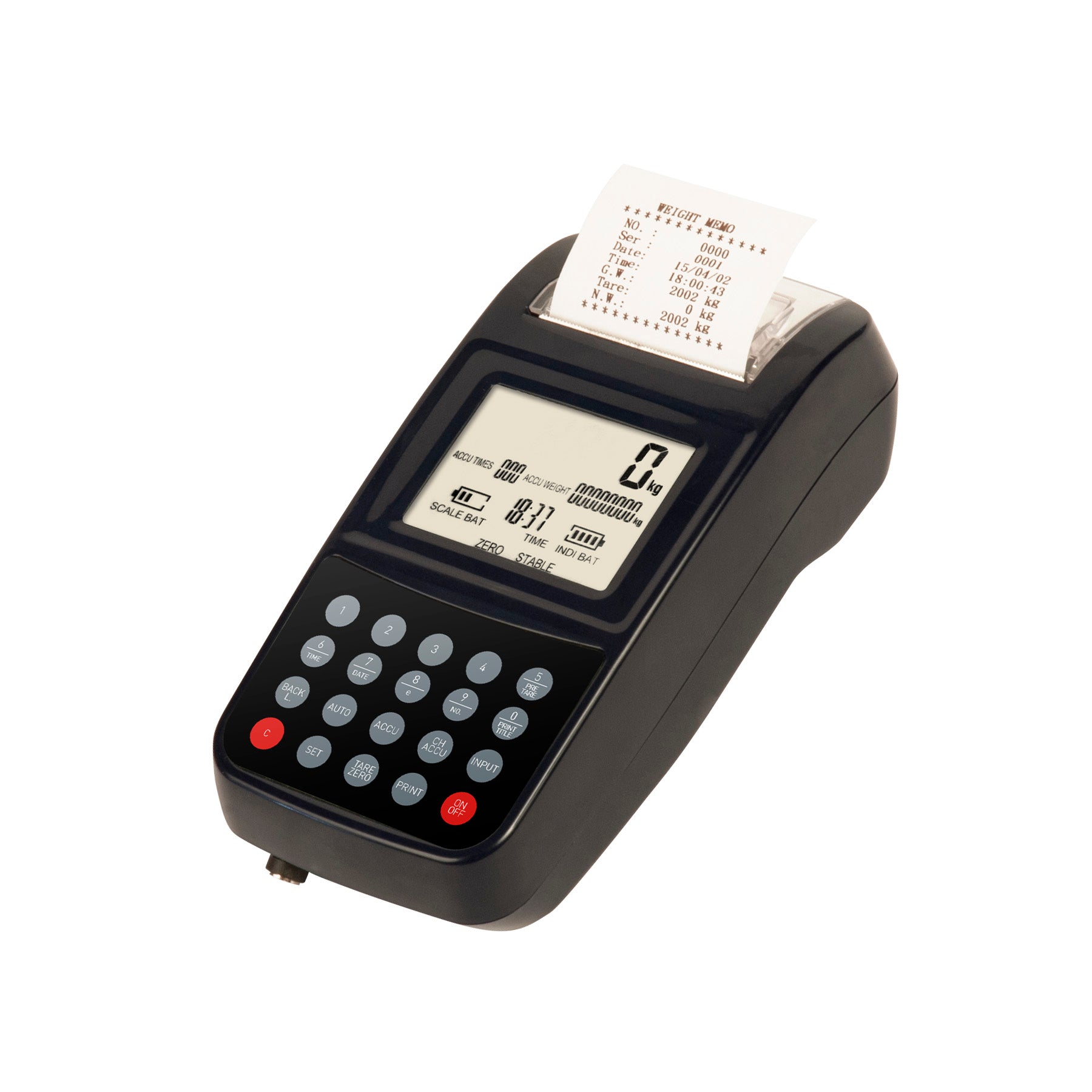 Gram C7 optionele indicator met ingebouwde printer