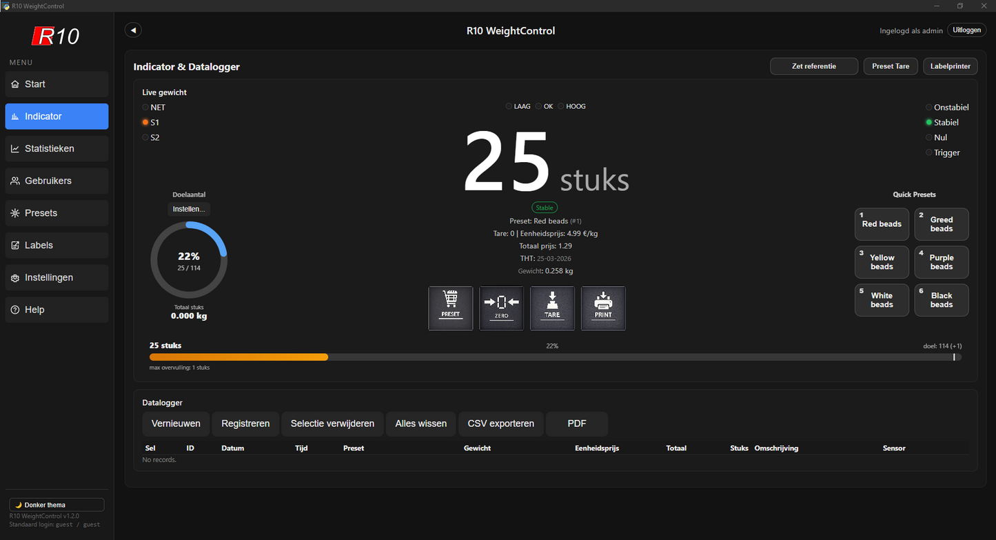 WeighControl Count – Professionele telsoftware voor weegschalen en ERP-integratie