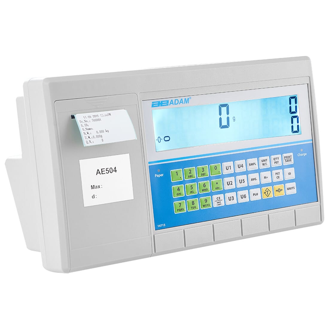 Adam AE 504 Label-Printing Indicators