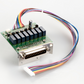 Relay output tot connect relays, signal lamps, valves etc., 5 outputs voor weighing in 3 tolerance ranges, must be order