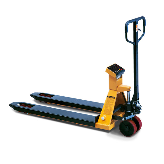 Pompwagen met weegsysteem